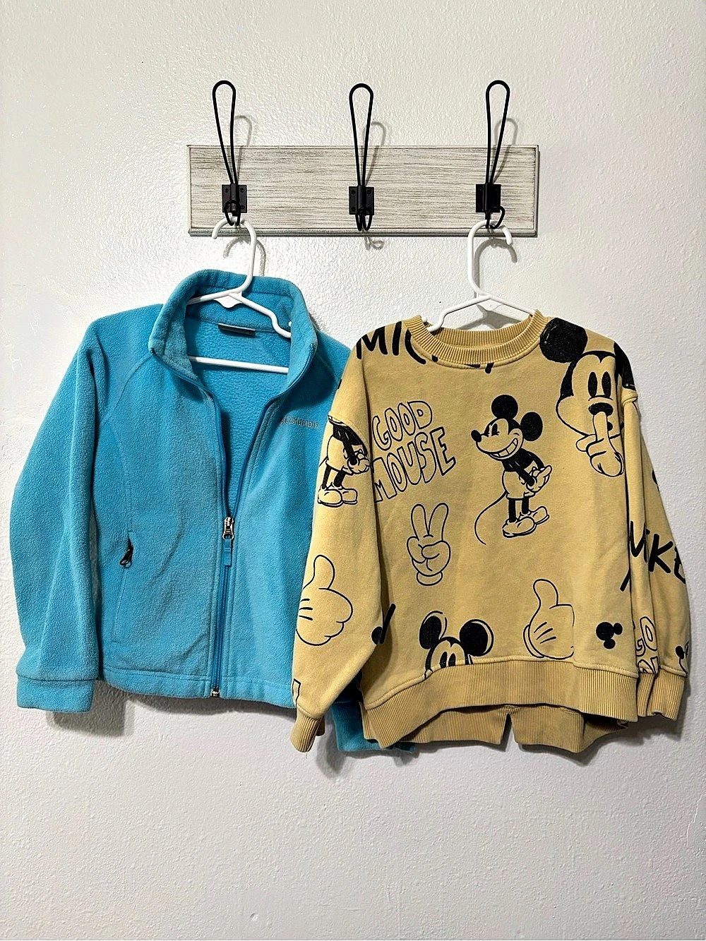 Columbia Girls' Benton Springs Fleece Jacket and Disney Mickey Mouse bundle